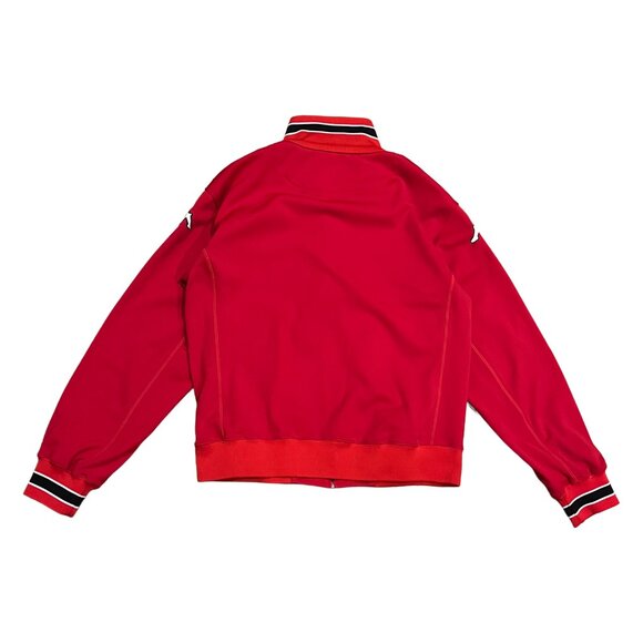 Vintage Kappa Manchester United England Soccer Track Jacket XL Warm up Practice - Picture 2 of 7